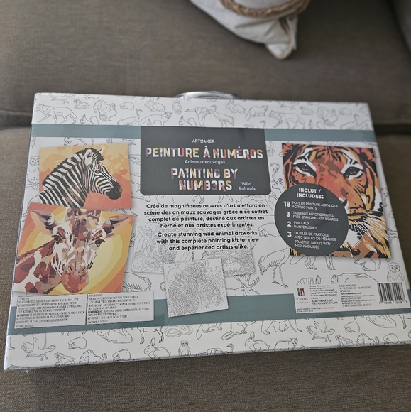 HINKLER artMaker Painting by Numbers wild animals art set - Picture 2 of 6